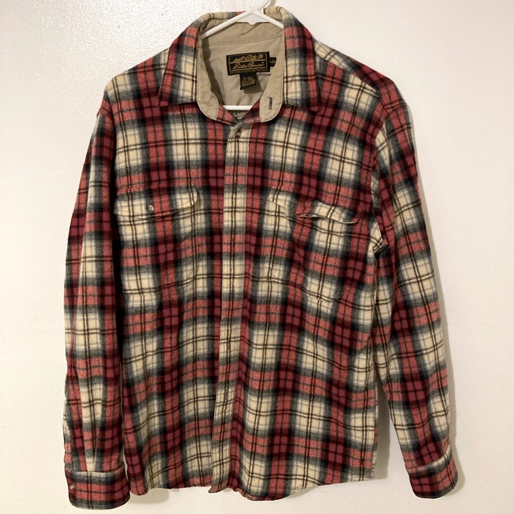 Vintage Eddie Bauer Wool Button Up Shirt